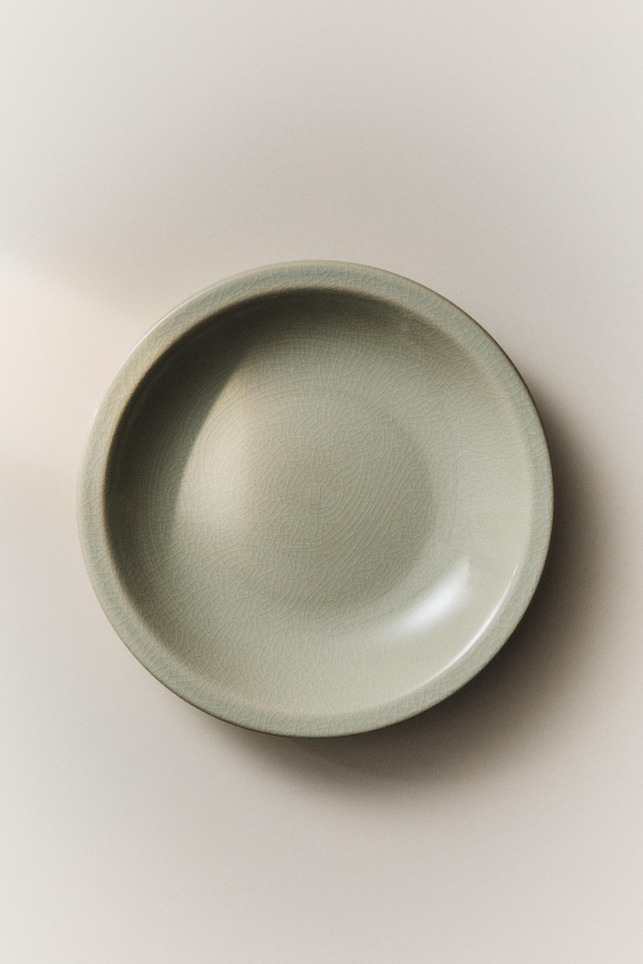 ENAMELLED STONEWARE SOUP PLATE